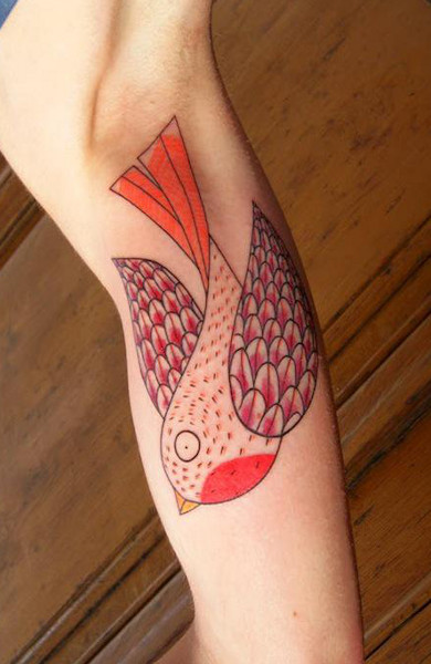 μεγάλο πουλί τατουάζ