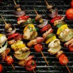 Рецепт: овощные шашлычки на гриле