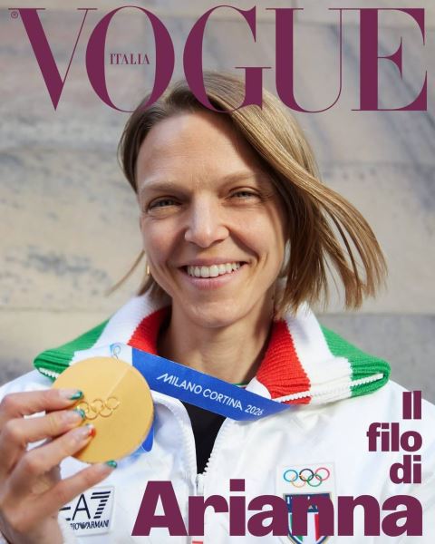 Vogue Italia выпустил цифровую обложку с конькобежкой Арианной Фонтаной