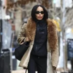 Зои Кравиц показала, как носить дубленку с ветровкой